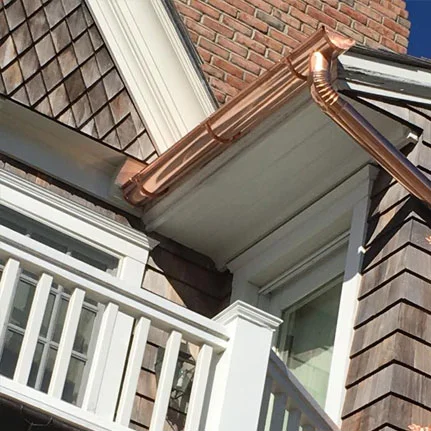 copper gutter installation Hauppauge ny